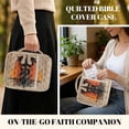 thumbnail image 5 of Xixirimido Quilted Bible Cover Bible Case for Women, Large Bible Carrying Case with Handle, Bible Study Supplies & Christian Gift for Men, Bear Forest Sunset Glow Pattern, 5 of 7