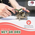 thumbnail image 5 of Turtle Cleaning Brush Remove Aquatic Mud, Dirt, & Contaminants from Tortoises Shells & Promoting Shell Health - Goat Hair Bristle Brush with Grip Rubber Handle - White by Snout and Shell, 5 of 8