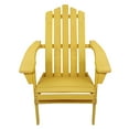 thumbnail image 3 of Northlight 36" Yellow Classic Folding Wooden Adirondack Chair, 3 of 6