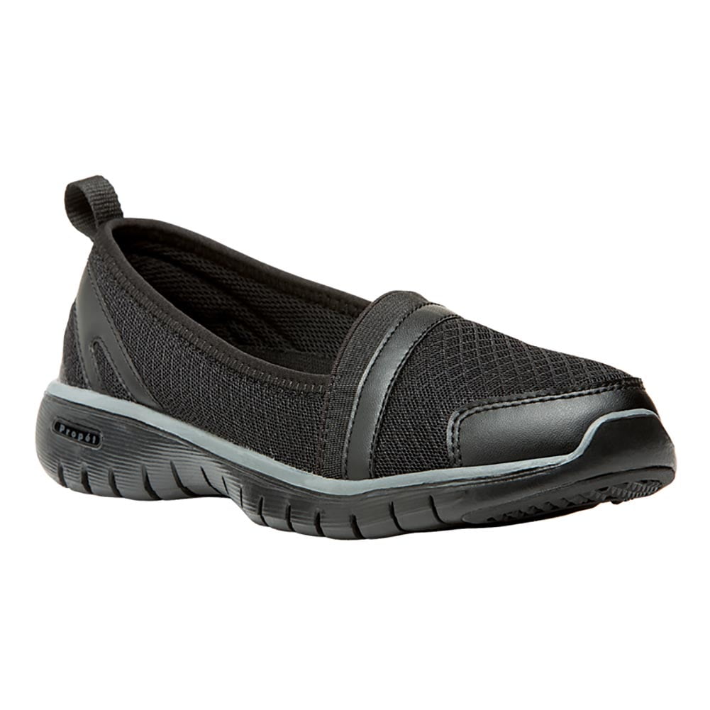 Propet - Propet Women's TravelLite Slip On Walking Sneakers Black Nylon ...