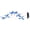 Blue, variant on Riousery Solar Powered Hummingbird Wind Chime Light Outdoor Decorative Color Changing LED Mobile For Patio Yard Garden Decoration Clear 29 Inches 73.6 cm