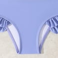 thumbnail image 6 of mgoYE 4t 5t Swimsuit Girls Toddler Girls Long Sleeve Swimsuit 2 Piece Rashguard Set Sun Protection Girls Bathing Suit Kids Swimwear(Purple,3-4 Years), 6 of 7