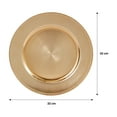 thumbnail image 4 of Fraiche Gold Charger Plates 4-Pack, 4 of 8
