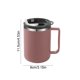 thumbnail image 3 of 430ML Stainless Steel Covered Water Cup Coffee Cup Double Layer Insulated Sealed Leaks Proof Office Tea Cup, 3 of 6