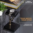 thumbnail image 1 of Soporte de reloj QWATCHBANDS hecho a mano en piel de Napa it, 1 of 3