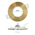 thumbnail image 3 of Luxrite 3 Inch Ultra Thin LED Recessed Light J-Box, 8W, 5CCT, Dimmable, 540 Lumens, Brass Trim 4 Pack, 3 of 7
