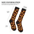 thumbnail image 5 of Bixox Cartoon Pizza Print Compression Socks,Compression Socks Women & Men Circulation for Medical,Running,Athletic, 5 of 7