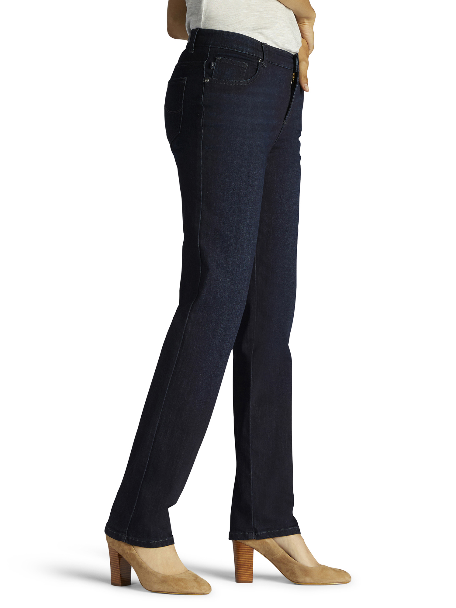 Lee Women's Relaxed Fit Straight Leg Jeans - Walmart.com