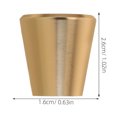 thumbnail image 2 of CRAFTHROU 10pcs Aluminum Alloy Round Cabinet Knobs Golden Hardware For Easy Installation On Drawers, 2 of 6