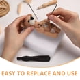 thumbnail image 3 of SOPOTUTU Felting Tool Kit 2Pcs Wooden Handle Needles Black For Art Creation And Family Activities, 3 of 8