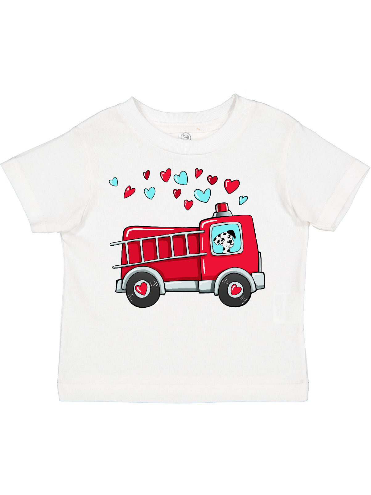 Threadrock Kids Trucks Toddler T-shirt contruction fire engine 
