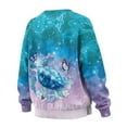 thumbnail image 5 of SCRAWLGOD Sea Turtle Butterfly Hibiscus Water Print Women Crewneck Sweatshirts with Pockets Long Sleeve Drop Shoulder Pullovers Comfy Stylish Loose Fit Clothes for Daily Wear, XL, 5 of 7