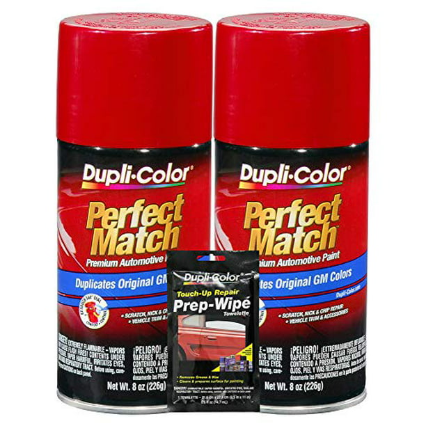 Dupli Color Victory Red General Motors Exact Match Automotive Paint 8 Oz Bundles With Prep Wipe 3 Items Com - Dupli Color Car Paint Chart