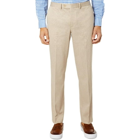 Tallia Mens Slim-Fit Knit Dress Pants 40W x 32L Cream - NWT $175