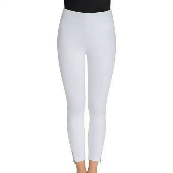 Lysse Womens Zipper Cuff Pleated Cropped Jeans White XS
