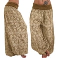thumbnail image 2 of Womens Pants Ladies Loose Band Women's Printed Leg Pants Width Casual Women Pants Pants, 2 of 6