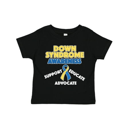 

Inktastic Down Syndrome Awareness Support Educate Advocate Boys or Girls Toddler T-Shirt