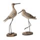 thumbnail image 5 of 2 Figuras de Animales Marinos, Escultura Rústica de Aves Marinas, Adornos de Mesa Realistas Marrón, 5 of 9