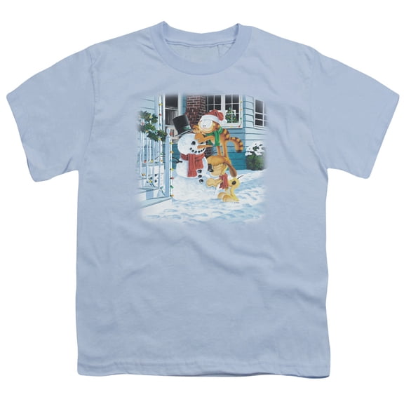 Garfield - Snow Fun - Youth Short Sleeve Shirt - Small