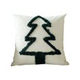 thumbnail image 2 of Christmas Velvet Embroidery Christmas Tree Bolster Living Room Sofa Cushion Bed Pillow Christmas Decoration, 2 of 6