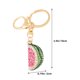 thumbnail image 4 of Llavero de sandía, lindo mini llavero de fruta simulada, colgante de sandía con brillantes diamantes de imitación., 4 of 7