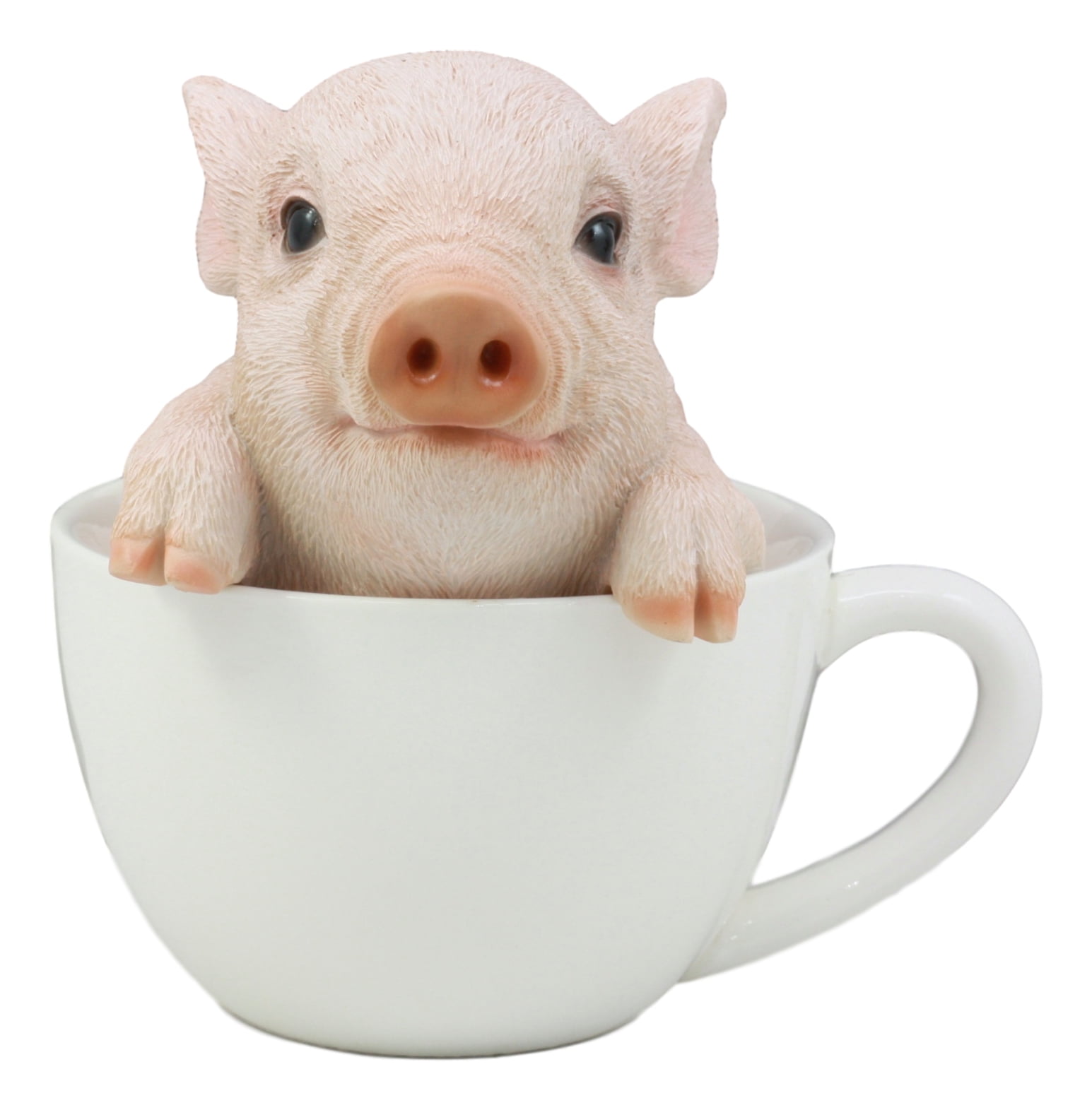 Pig Mug Ceramic Wild Life Photo Pigs Scene Porcelain Mug Hand Decorated in UK 