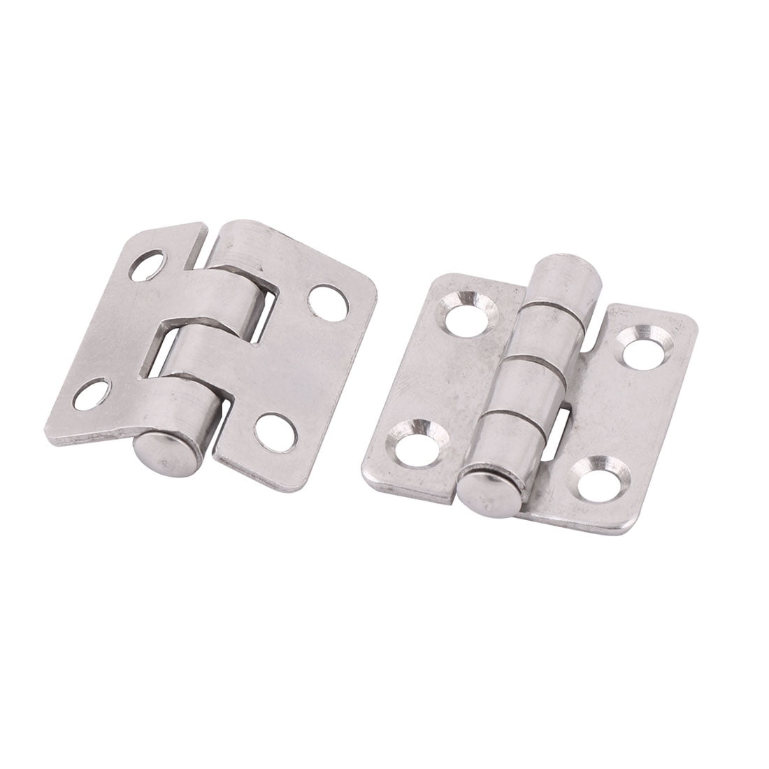 Pack of 4 Uxcell a14103100ux0235 Wardrobe Closet Door 3 Length Stainless Steel Flag Type Hinges 4 Pcs