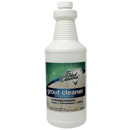 Green Choice Grout Cleaner: Certified Safer Choice by U.S. EPA. Best Product to Brighten & Remove Stains on Floors and Countertops. Also, Great for Mopping Tile, Marble. Concentrated! (Quart) (Best Steam Cleaner Tile Floor Grout)