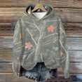thumbnail image 6 of MELDVDIB Womens Camouflage Hoodies Forest Leaf Print Pullover Hooded Sweatshirt for Outdoor Activities Daily Wear Outfits with Front Pocket Camouflage S, 6 of 8