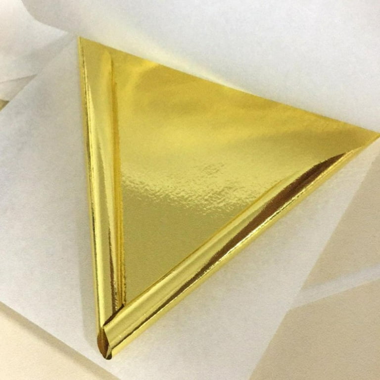 goldz: 24K Genuine Edible Gold Leaf - Real Gold Leaf - Big Size 10cm x 10cm  - Big 12 Sheets - Original Gold Leaf Sheets for | Art | Food | Craft 
