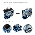 thumbnail image 3 of Zebra Premium Microfiber Coin Purse with Zinc Alloy Jaws - Stylish & Compact Travel Wallet for Coins - 4.3x4.7 in/11x12 cm - Ideal for on-the-go Organization & Easy Access - Durable & Versatile, 3 of 7