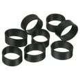 thumbnail image 1 of 200Pcs Bandas de goma de silicona, bandas de goma de 5mm x 10.5mm, ataduras de cable para envolver cordones, envolturas de bolsa, negras, 1 of 5