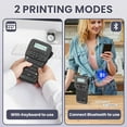 thumbnail image 4 of Label Maker Machine with Tape Rechargeable Label Maker Portable QWERTY Keyboard Labeler with Backlit LCD Screen tooth Label Printer LM for Kitchen Office School Organization, 4 of 9