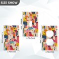 thumbnail image 7 of Yayeee Blank Wall Plate Cover 1-Gang 4.5"x2.7" Home Unused Decorative Outlet, Art Geometric, 7 of 7
