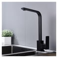 thumbnail image 1 of Square Kitchen Faucet 360 Degree Rotating Stainless Steel Sink Tap Swivel Spout Cold Hot Mixer, 1 of 8