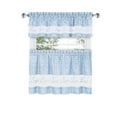 thumbnail image 2 of Achim Live, Love, Laugh Window Curtain Tier Pair and Valance Set - 58x24 - Light Blue, 2 of 6