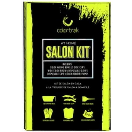Colortrak at Home Salon Kit  Unisex  Gloves  Clips  Brush  Wipes  Cape  Mixing Bowl included