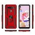 thumbnail image 2 of For LG K51s Shockproof TPU + PC Protective Case with 360 Degree Rotating Holder ( Black), 2 of 9