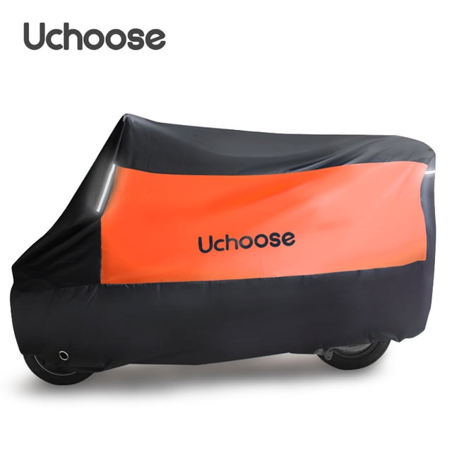 Uchoose-cubierta Universal impermeable para motocicleta, Protector con tiras reflectantes, para exteriores, 190T