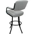 thumbnail image 2 of Swivel Extra Tall 34" Metal M-110 BarStool-Hemsath Slate Gray Fabric-Black Frame, 2 of 2