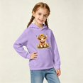 thumbnail image 2 of SJLDQY Hoodies for Girls Cute Highland Cow Graphic Hooded Sweatshirts Fall Winter Casual Hoodie Girls Long Sleeve Pullover Tops with Pockets, 2 of 4