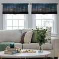 thumbnail image 5 of LALILO Kitchen Curtain Valance Colorful Futuristic Spaceships Rod Pocket Window Curtain 52"x 18" Set of 2, 5 of 7