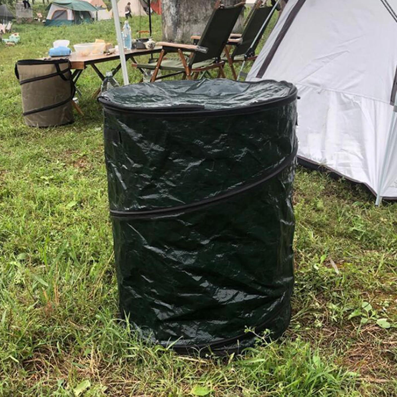 veasfak Poubelle de Camping Pliable Poubelle Pliable Robuste avec Couvercle
