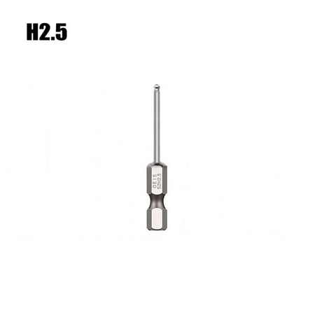 

1pc Ball End Hex Screwdriver Bit Metric Hex Bit 50mm Long Magnetic Driver Bit