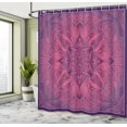 thumbnail image 4 of Ambesonne Retro Shower Curtain, Mandala Trippy Floral Boho, 69"Wx84"L, Dark Magenta Indigo, 4 of 4