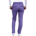 thumbnail image 2 of Adar Pro Heather Sarraus pour Femmes - Pantalon de Sarrau Fuselé Coupe Ajustée - P4100H - Heather Grape - m, 2 of 7