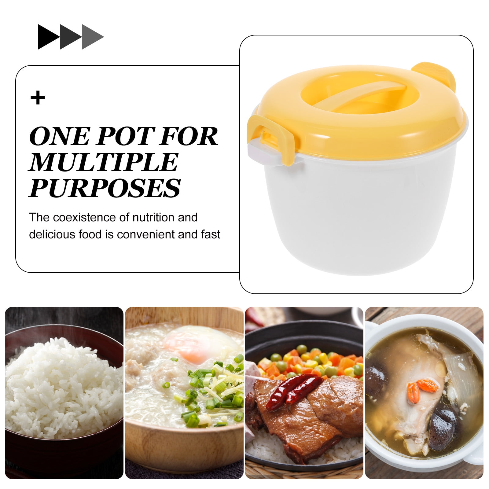 HONITANO Rectangular Rice Cooker Set for Students, Compact Electric Cooker Ideal for Cooking Meals