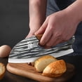 thumbnail image 4 of Plys Kitchen Meat Cleaver Knife, Unique Effort Saving Knife Stainless Steel Chef Cooking Knives Cutting Meat Vegetable for Father Mother, 4 of 4