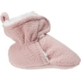 thumbnail image 6 of Hudson Baby Infant and Toddler Girl Cozy Fleece and Faux Shearling Booties, Strawberry Pink, 18-24 Months, 6 of 7
