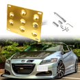 thumbnail image 1 of Xotic Tech Set Gold Front Bumper Tow License Plate Mount Bracket Relocator Kit for Honda Fit Acura 2015-2018 - No Drill, 1 of 7